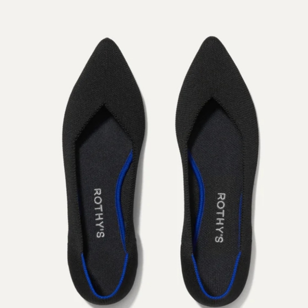 Rothy's Black and Blue Flats